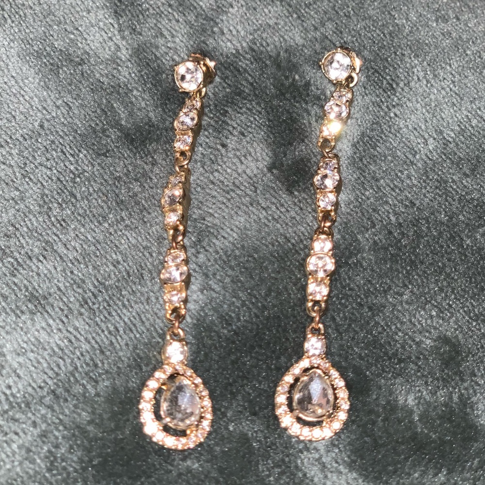 Elegant Tear-Drop Crystal Earrings